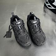 Fortok Off-White Be Right Back crystal-textured sneakers Black - 3