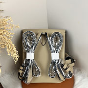 Fortok Hermès Kelly Jump backpack Trench coat Grey Silver Hardware 15x6x17cm - 2