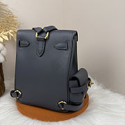 Fortok Hermès Kelly Jump backpack Dusty Blue Gold Hardware 15x6x17cm - 2