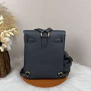 Fortok Hermès Kelly Jump backpack Dusty Blue Gold Hardware 15x6x17cm - 3