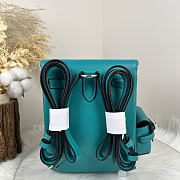 Fortok Hermès Kelly Jump backpack Verona Blue Silver Hardware 15x6x17cm - 4