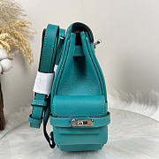 Fortok Hermès Kelly Jump backpack Verona Blue Silver Hardware 15x6x17cm - 3