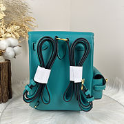 Fortok Hermès Kelly Jump backpack Verona Blue Gold Hardware 15x6x17cm - 4