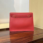 Fortok Hermès Kelly Danse II bag Bright Red Gold Hardware 22cm - 6