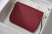 Fortok Hermès Kelly Depeches 25 pochette Rouge Gold Hardware 25cm  - 6