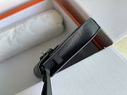 Fortok Hermès Kelly Depeches 25 Black Silver Hardware 25cm  - 5