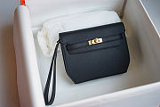 Fortok Hermès Kelly Depeches 25 Black Gold Hardware 25cm  - 1