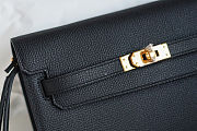 Fortok Hermès Kelly Depeches 25 Black Gold Hardware 25cm  - 2