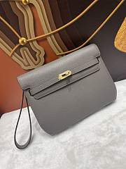 Fortok Hermès Kelly Depeches 25 Grey Gold Hardware 25cm  - 1