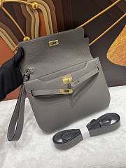 Fortok Hermès Kelly Depeches 25 Grey Gold Hardware 25cm  - 4