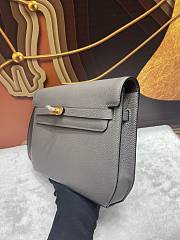 Fortok Hermès Kelly Depeches 25 Grey Gold Hardware 25cm  - 3