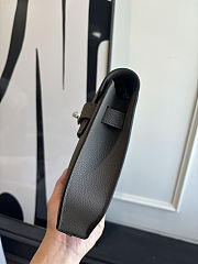 Fortok Hermès Kelly Depeches 25 Grey Silver Hardware 25cm - 6