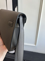 Fortok Hermès Kelly Depeches 25 Grey Silver Hardware 25cm - 5
