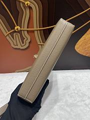 Fortok Hermès Kelly Depeches 25 Taupe Silver Hardware 25cm - 4