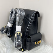 Fortok Hermès Kelly Jump backpack Black Gold Hardware 15x6x17cm - 3