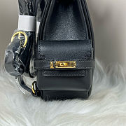 Fortok Hermès Kelly Jump backpack Black Gold Hardware 15x6x17cm - 6