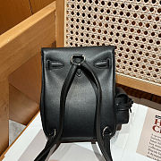 Fortok Hermès Kelly Jump backpack Black Silver Hardware 15x6x17cm - 6