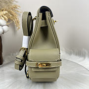 Fortok Hermès Kelly Jump backpack Green Beige Gold Hardware 15x6x17cm - 4