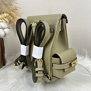 Fortok Hermès Kelly Jump backpack Green Beige Gold Hardware 15x6x17cm - 2