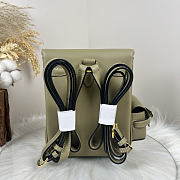 Fortok Hermès Kelly Jump backpack Green Beige Gold Hardware 15x6x17cm - 3