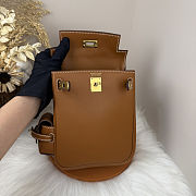 Fortok Hermès Kelly Jump backpack Brown Gold Hardware 15x6x17cm - 4