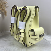 Fortok Hermès Kelly Jump backpack Light Yellow Silver Hardware 15x6x17cm - 4