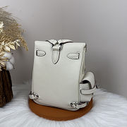 Fortok Hermès Kelly Jump backpack Ivory Silver Hardware 15x6x17cm - 4