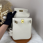 Fortok Hermès Kelly Jump backpack Ivory Gold Hardware 15x6x17cm - 5