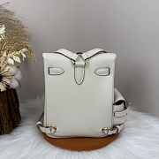 Fortok Hermès Kelly Jump backpack Ivory Gold Hardware 15x6x17cm - 4