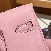 Fortok Hermès Kelly Jump backpack Pink Silver Hardware 15x6x17cm - 6