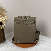 Fortok Hermès Kelly Jump backpack Taupe Gold Hardware 15x6x17cm - 5