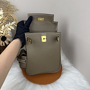 Fortok Hermès Kelly Jump backpack Taupe Gold Hardware 15x6x17cm - 3