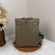 Fortok Hermès Kelly Jump backpack Taupe Silver Hardware 15x6x17cm - 6