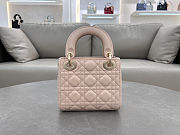 Fortok Dior Lady Dior Mini blush pink cannage lambskin  - 5