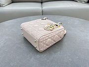 Fortok Dior Lady Dior Mini blush pink cannage lambskin  - 3