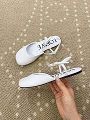 Fortok Loewe Toy pumps ankle-strap Ballerinas White  - 6