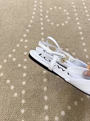Fortok Loewe Toy pumps ankle-strap Ballerinas White  - 4