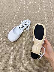 Fortok Loewe Toy pumps ankle-strap Ballerinas White  - 3