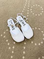 Fortok Loewe Toy pumps ankle-strap Ballerinas White  - 2