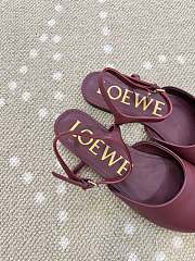 Fortok Loewe Toy pumps ankle-strap Ballerinas Burgundy  - 6