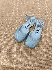 Fortok Loewe Toy ankle-strap ballerinas blue rhinestone-embellished - 2