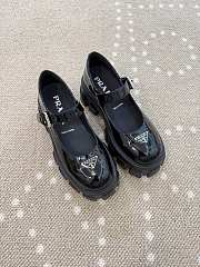 Fortok Prada Monolith Mary Jane flats Patent leather Black 6cm - 1