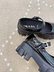 Fortok Prada Monolith Mary Jane flats Patent leather Black 6cm - 6