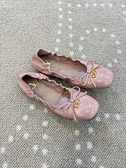 Fortok Valentino Garavani VLogo Signature Patent leather Ballet flats Pink - 3