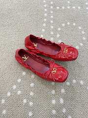 Fortok Valentino Garavani VLogo Signature Patent leather Ballet flats Red - 2