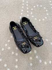 Fortok Valentino Garavani VLogo Signature Patent leather Ballet flats Black - 1
