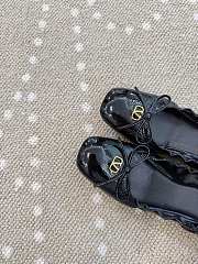Fortok Valentino Garavani VLogo Signature Patent leather Ballet flats Black - 4