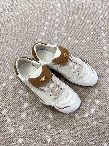 Fortok Fendi Wave Pulse sneakers Brown/ White Suede