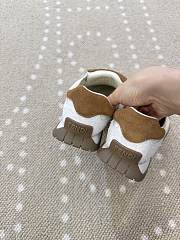 Fortok Fendi Wave Pulse sneakers Brown/ White Suede - 4