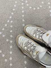 Fortok Fendi Wave Pulse sneakers Silver/ Burgundy - 4